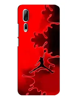 Чехол для ZTE Axon 10 Pro с картинкой «Jordan Red Smoke»
