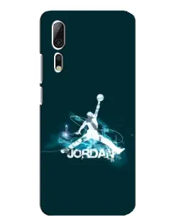 Чехол для ZTE Axon 10 Pro с картинкой «Jordan Blue Fire»