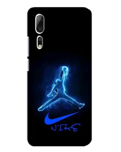 Чехол для ZTE Axon 10 Pro с картинкой «Jordan Neon Blue»