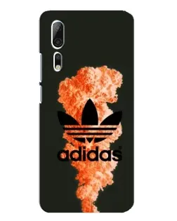 Чохол для ZTE Axon 10 Pro з картинкою «Помаранчевий дим Adidas»