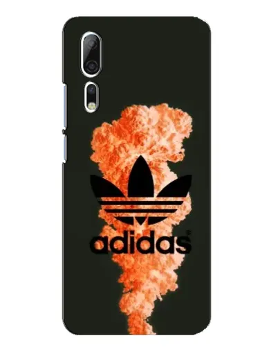 Чохол для ZTE Axon 10 Pro з картинкою «Помаранчевий дим Adidas»