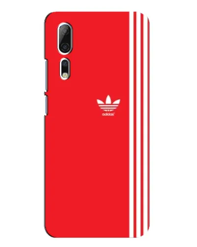 Чохол для ZTE Axon 10 Pro з картинкою «Червоний мінімалізм Adidas»