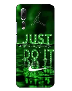 Чохол для ZTE Axon 10 Pro з картинкою «Зелений неоновий Nike»