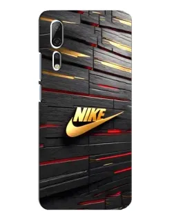 Чохол для ZTE Axon 10 Pro з картинкою «Золотий Nike на металі»