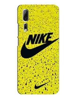 Чохол для ZTE Axon 10 Pro з картинкою «Жовтий текстурний Nike»