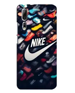 Чохол для ZTE Axon 10 Pro з картинкою «Колекція кросівок Nike»