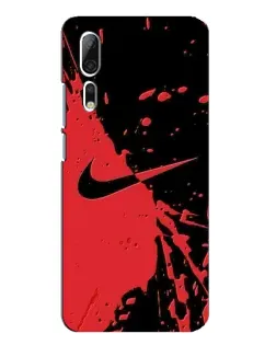 Чохол для ZTE Axon 10 Pro з картинкою «Червоні бризки Nike»
