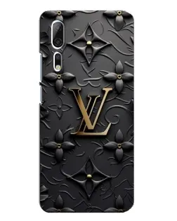 Чехол для ZTE Axon 10 Pro с картинкой «Кожаная текстура LV»