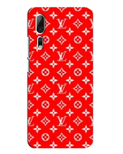 Чехол для ZTE Axon 10 Pro с картинкой «Яркий паттерн LV»