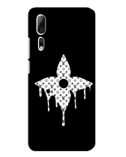 Чехол для ZTE Axon 10 Pro с картинкой «Цветочная монограмма»