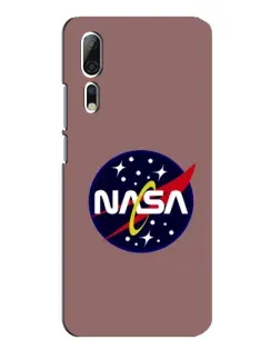 Чехол для ZTE Axon 10 Pro с картинкой «NASA — ретро космос»