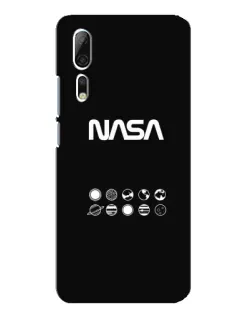Чехол для ZTE Axon 10 Pro с картинкой «NASA — технический принт»