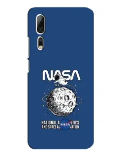 Чехол для ZTE Axon 10 Pro с картинкой «NASA — лунная миссия»