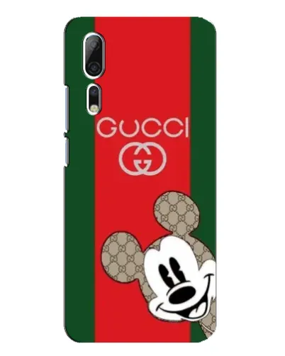 Чехол для ZTE Axon 10 Pro с картинкой «Gucci — полосы и Микки»