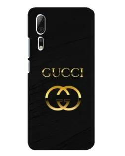 Чехол для ZTE Axon 10 Pro с картинкой «Золотой логотип Gucci»