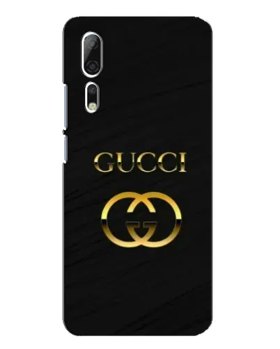 Чехол для ZTE Axon 10 Pro с картинкой «Золотой логотип Gucci»