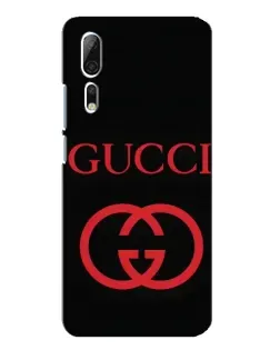 Чехол для ZTE Axon 10 Pro с картинкой «Gucci — красный логотип»