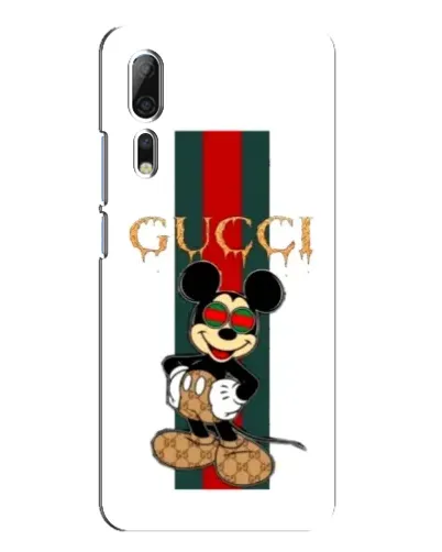 Чехол для ZTE Axon 10 Pro с картинкой «Микки Маус Gucci — полосы»