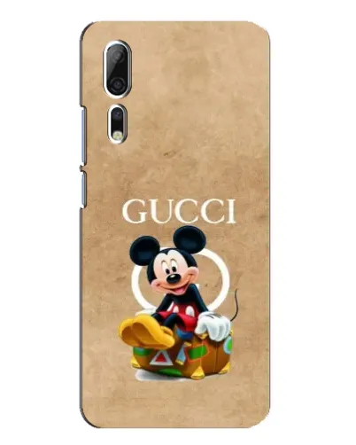 Чехол для ZTE Axon 10 Pro с картинкой «Микки Маус Gucci — крафт»