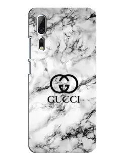 Чехол для ZTE Axon 10 Pro с картинкой «Gucci — мраморный шик»