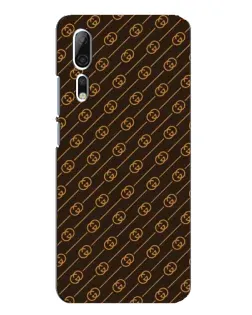 Чехол для ZTE Axon 10 Pro с картинкой «Gucci — золотые диагонали»