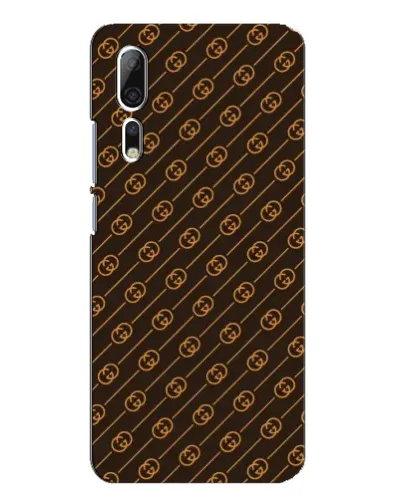 Чехол для ZTE Axon 10 Pro с картинкой «Gucci — золотые диагонали»