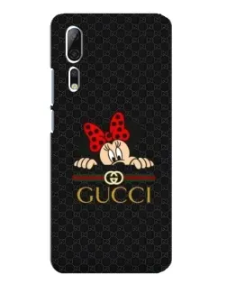 Чехол для ZTE Axon 10 Pro с картинкой «Минни Маус Gucci — черный»