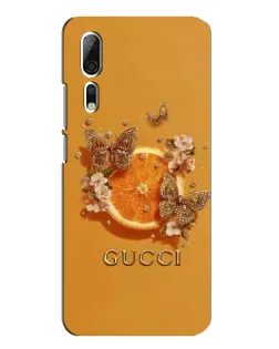 Чохол для ZTE Axon 10 Pro з картинкою «Gucci — золоті метелики»
