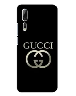 Чохол для ZTE Axon 10 Pro з картинкою «Gucci — золото на чорному»