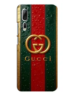 Чохол для ZTE Axon 10 Pro з картинкою «Gucci — фірмова смуга та золото»