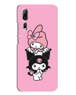 Чехол для ZTE Axon 10 Pro с картинкой «My Melody и Kuromi» Чехол для ZTE Axon 10 Pro с картинкой «My Melody и Kuromi»