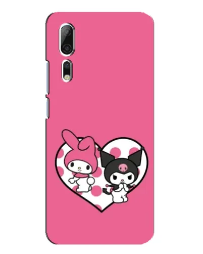 Чехол для ZTE Axon 10 Pro с картинкой «Kuromi и My Melody»