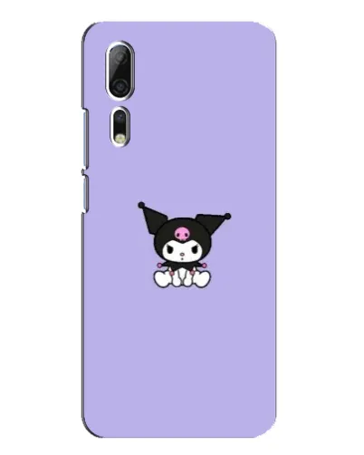 Чехол для ZTE Axon 10 Pro с картинкой «Kuromi — фиолетовый минимализм»