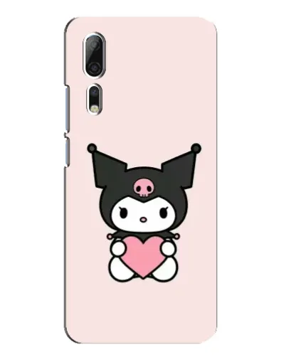 Чехол для ZTE Axon 10 Pro с картинкой «Kuromi и сердце»
