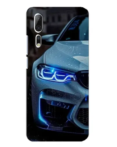 Чохол для ZTE Axon 10 Pro з картинкою «Погляд BMW з синіми фарами»