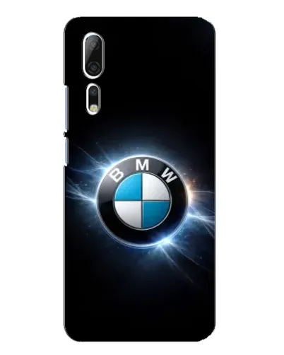 Чохол для ZTE Axon 10 Pro з картинкою «BMW — неонове сяйво»