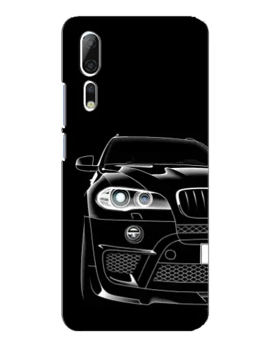 Чохол для ZTE Axon 10 Pro з картинкою «Темний силует BMW»