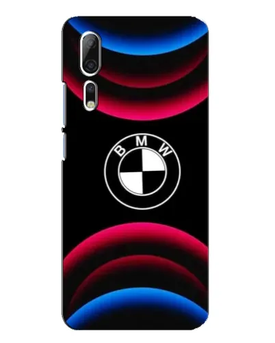Чохол для ZTE Axon 10 Pro з картинкою «Логотип BMW та неонові дуги»