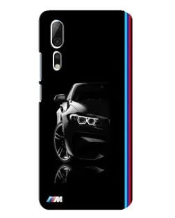 Чохол для ZTE Axon 10 Pro з картинкою «Силует BMW в темряві»