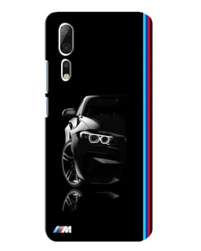 Чохол для ZTE Axon 10 Pro з картинкою «Силует BMW в темряві»