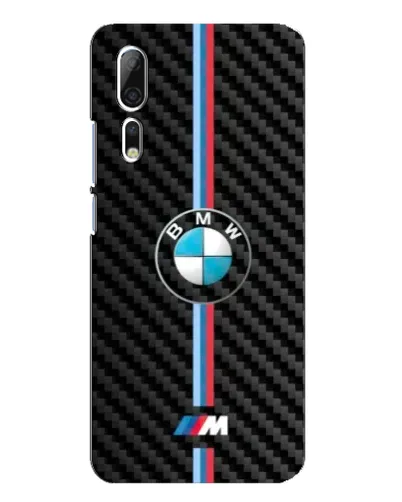 Чохол для ZTE Axon 10 Pro з картинкою «Емблема BMW та карбон»