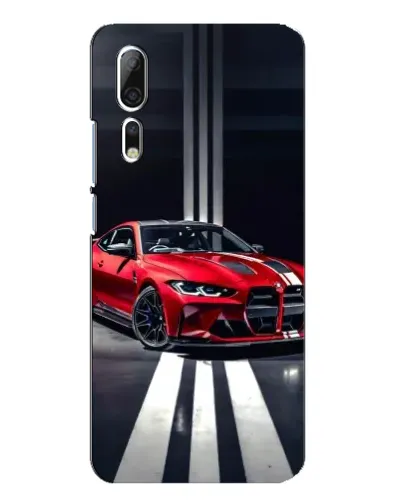 Чохол для ZTE Axon 10 Pro з картинкою «Червона BMW на дорозі»