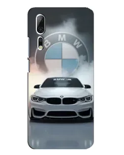Чохол для ZTE Axon 10 Pro з картинкою «BMW в білому диму»