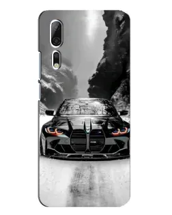 Чохол для ZTE Axon 10 Pro з картинкою «BMW — акварельний дрифт»