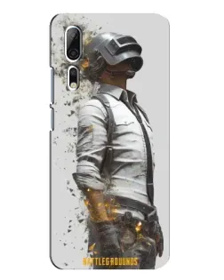 Чехол для ZTE Axon 10 Pro с картинкой «PUBG — боец в пыли»