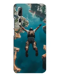 Чехол для ZTE Axon 10 Pro с картинкой «PUBG — свободное падение»