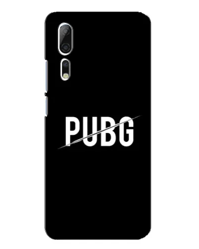 Чехол для ZTE Axon 10 Pro с картинкой «PUBG — белый логотип»