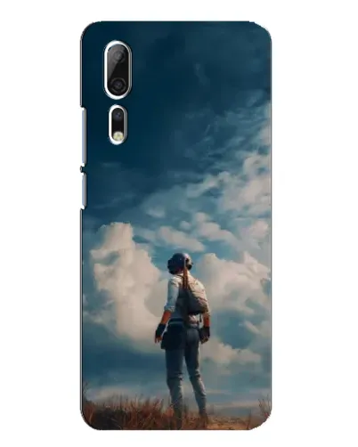 Чехол для ZTE Axon 10 Pro с картинкой «Герой PUBG на скале»