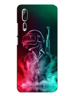 Чехол для ZTE Axon 10 Pro с картинкой «PUBG — огненный воин»