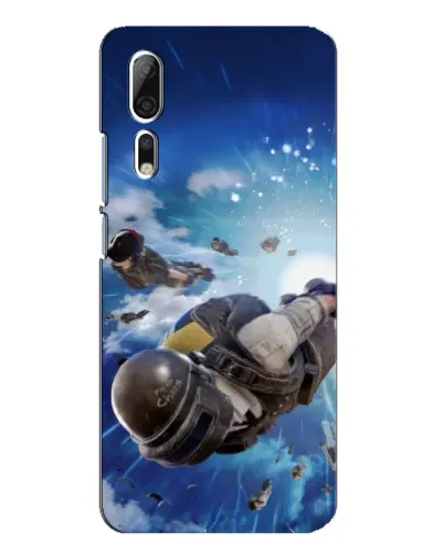 Чехол для ZTE Axon 10 Pro с картинкой «Десант PUBG — прыжок»